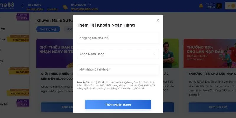 Nạp tiền để trải nghiệm cá cược khi quay nổ hũ club